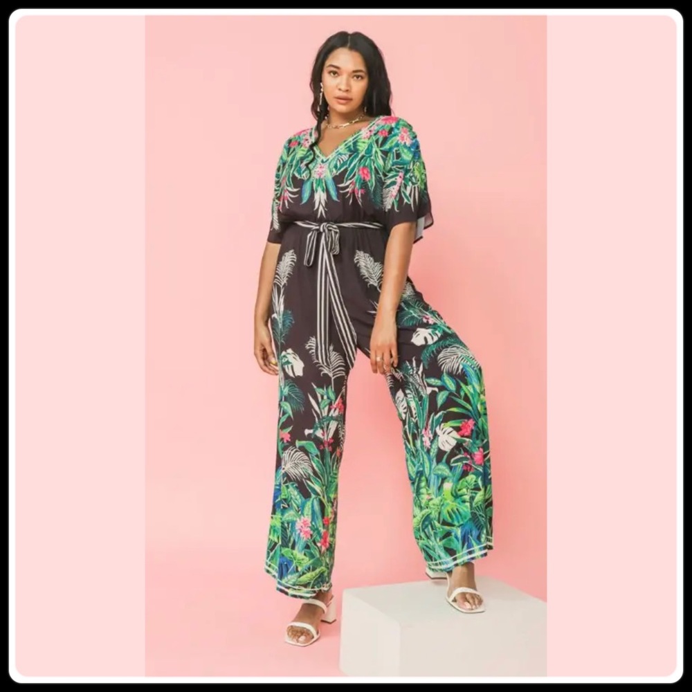 Plus Size Woven Jump Suit, XL - 2X - Picture 9 of 12